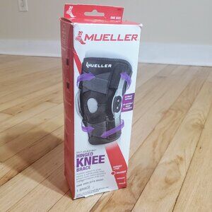 Mueller Adjustable Hinged Knee Brace Black One Size Fits Most
